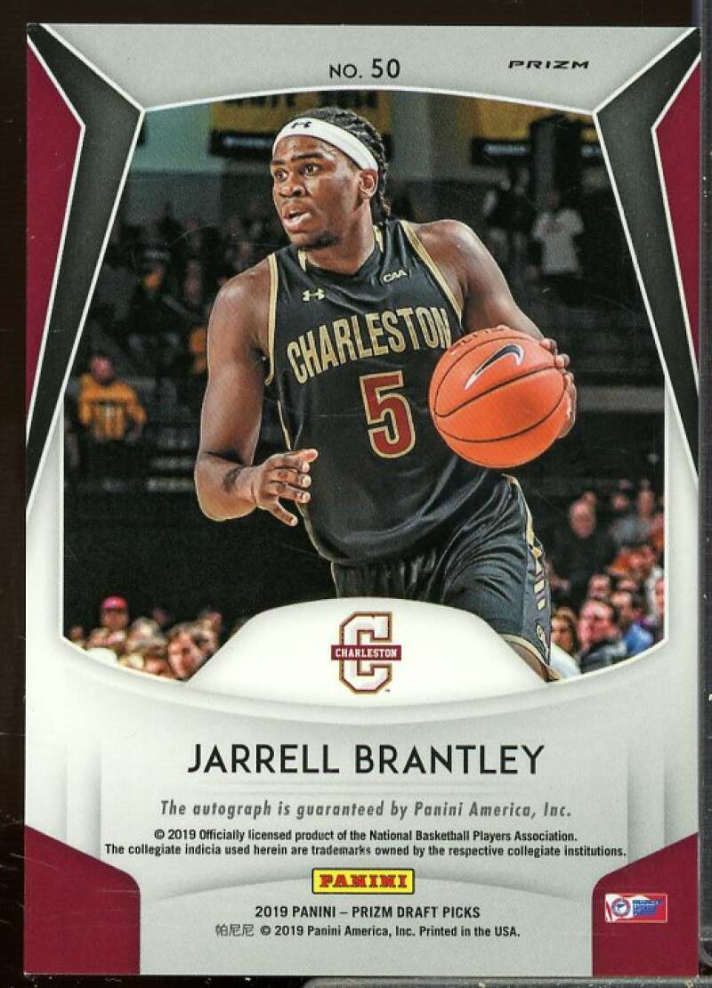 Jarrell Brantley 2019-20 Panini Prizm Draft Picks Autographs Prizms Green #50  Image 2