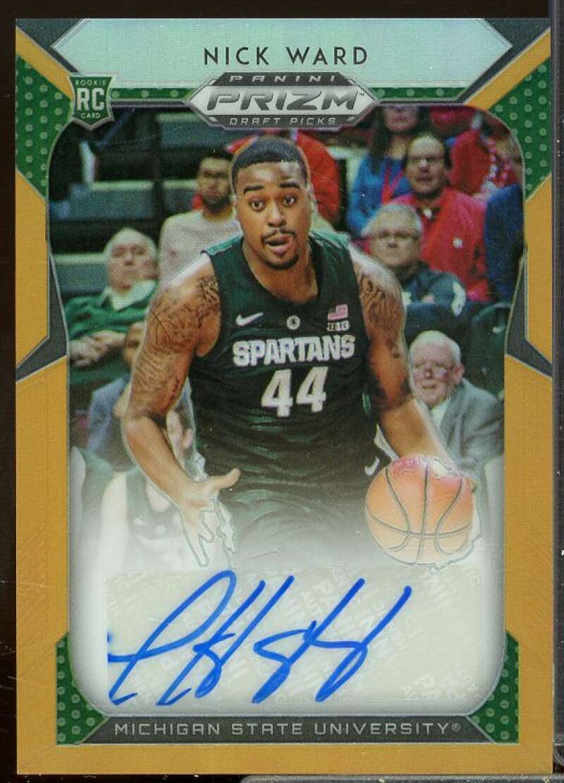 Nick Ward/125 2019-20 Panini Prizm Draft Picks Autograph Prizms Neon Green #110  Image 1