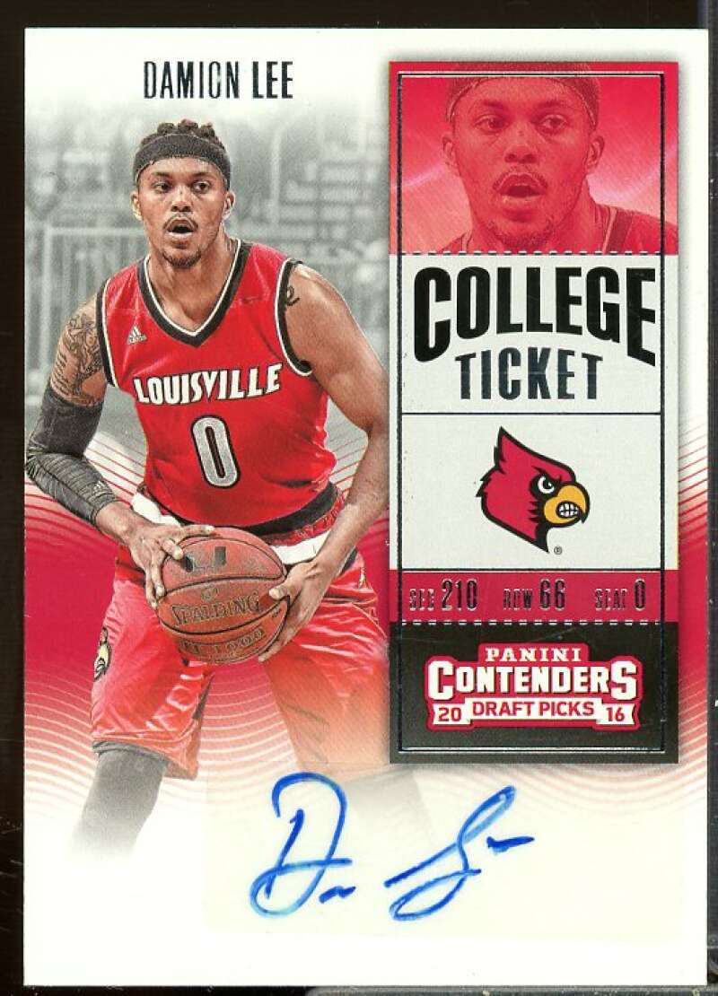 Damion Lee AU Rookie Card 2016-17 Panini Contenders Draft Picks #171  Image 1