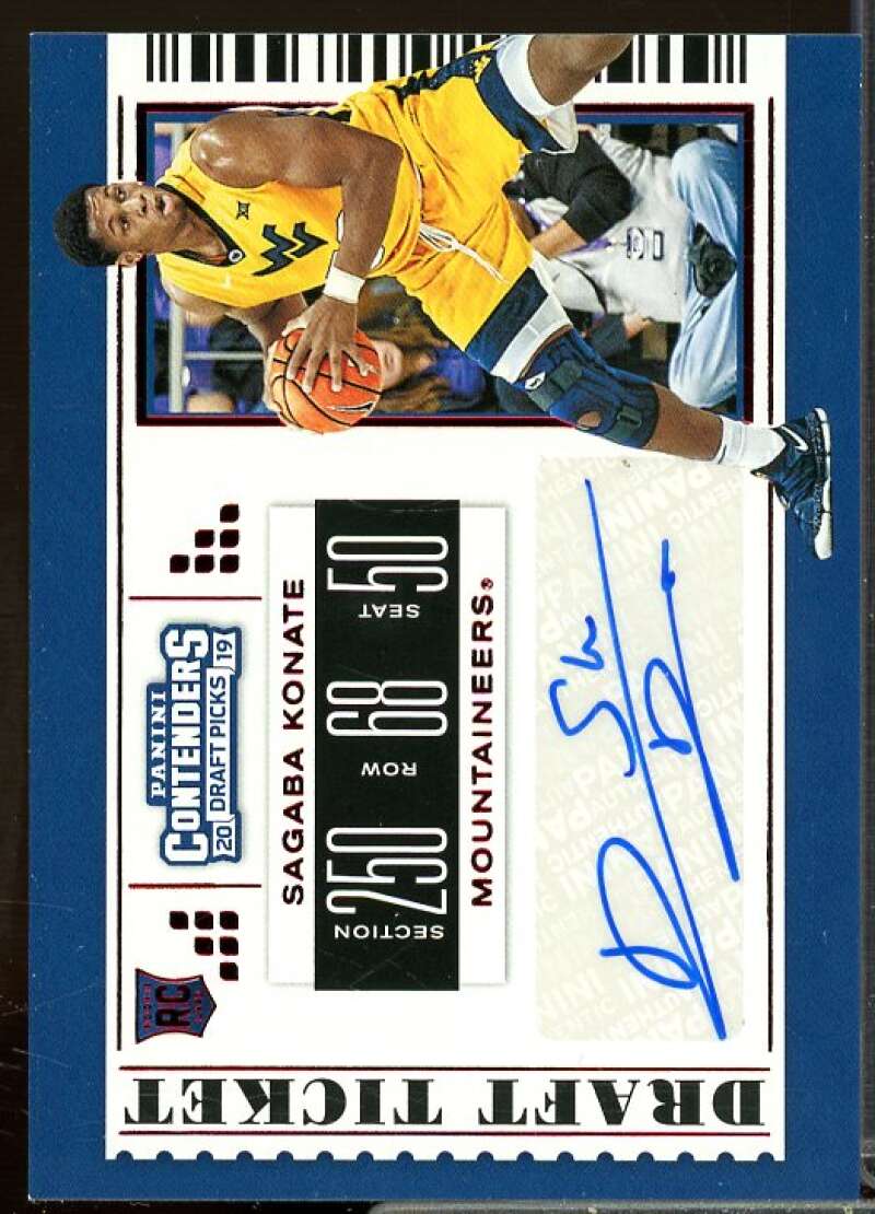 Sagaba Konate AU 2019-20 Panini Contenders Draft Picks Ticket Red Foil #100  Image 1