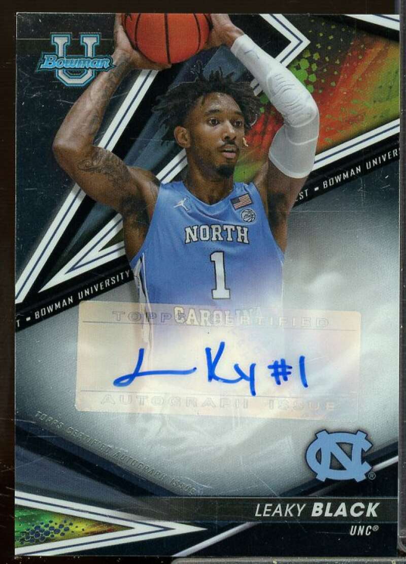 Leaky Black Card 2022-23 Bowman's Best University Best of '22 Autographs #BOALB  Image 1