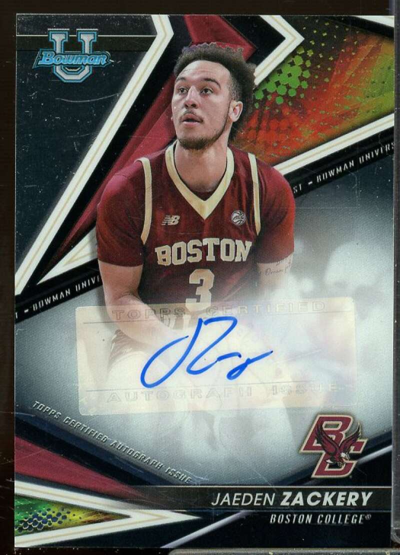 Jaeden Zackery 2022-23 Bowman's Best University Best of '22 Autographs #BOAJZ  Image 1