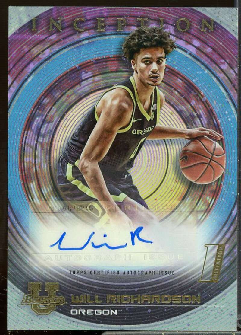 Will Richardson Rookie 2022-23 Bowman Inception University Autographs #BIAWR  Image 1