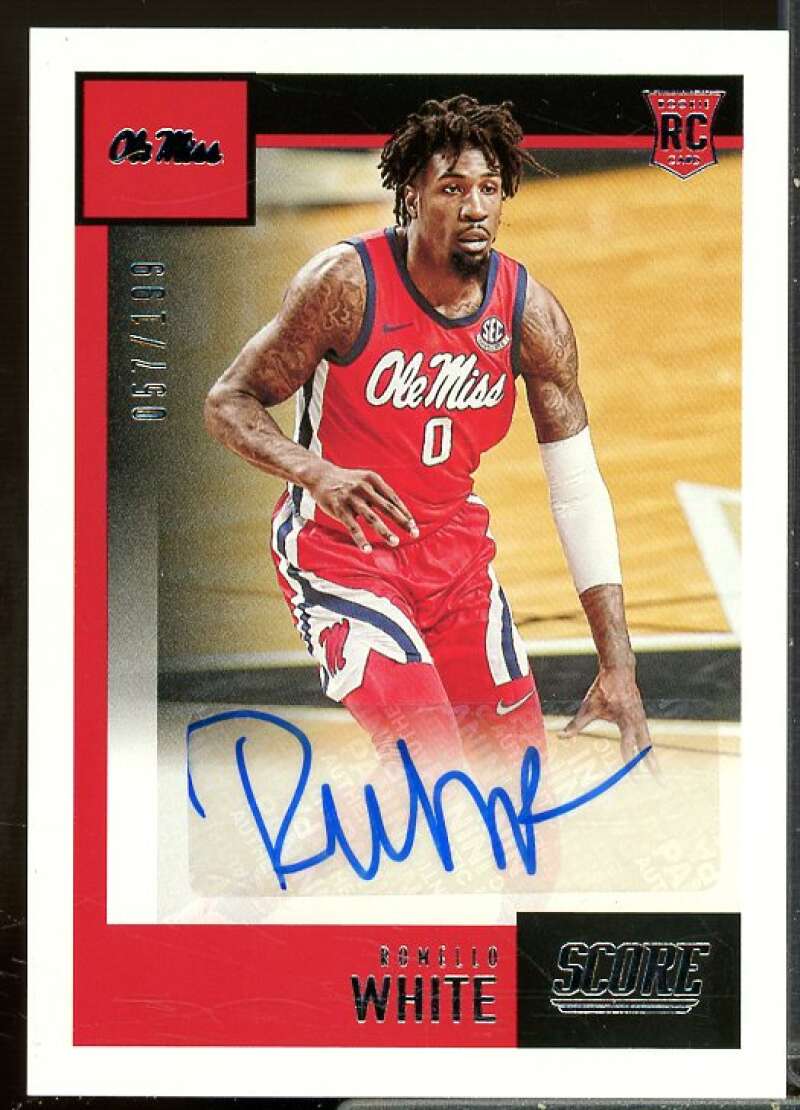 Romello White 2021-22 Panini Chronicles Draft Picks Score Rookie Autographs #12  Image 1