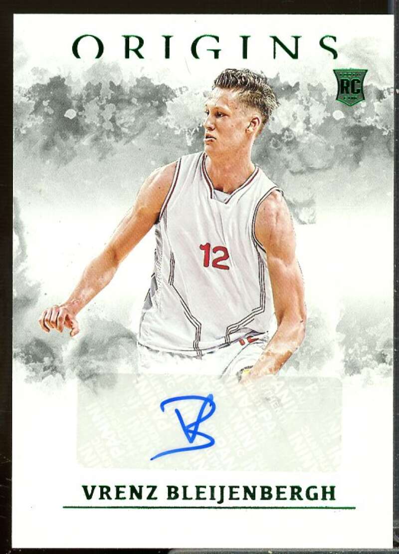 Vrenz Bleijenbergh 2021-22 Panini Chronicles Draft Origin Rookie Auto Green #21  Image 1