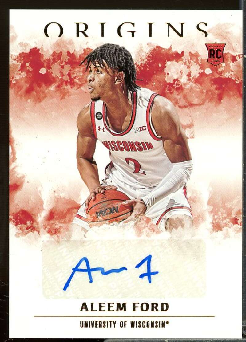 Aleem Ford 2021-22 Panini Chronicles Draft Origins Rookie Autographs Bronze #8  Image 1