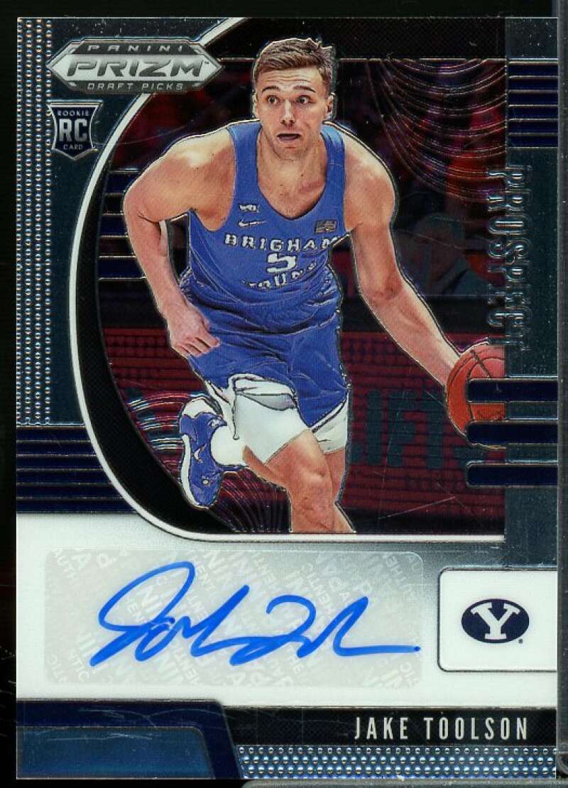 Jake Toolson Rookie 2020-21 Panini Prizm Draft Picks Prospect Autographs #66  Image 1