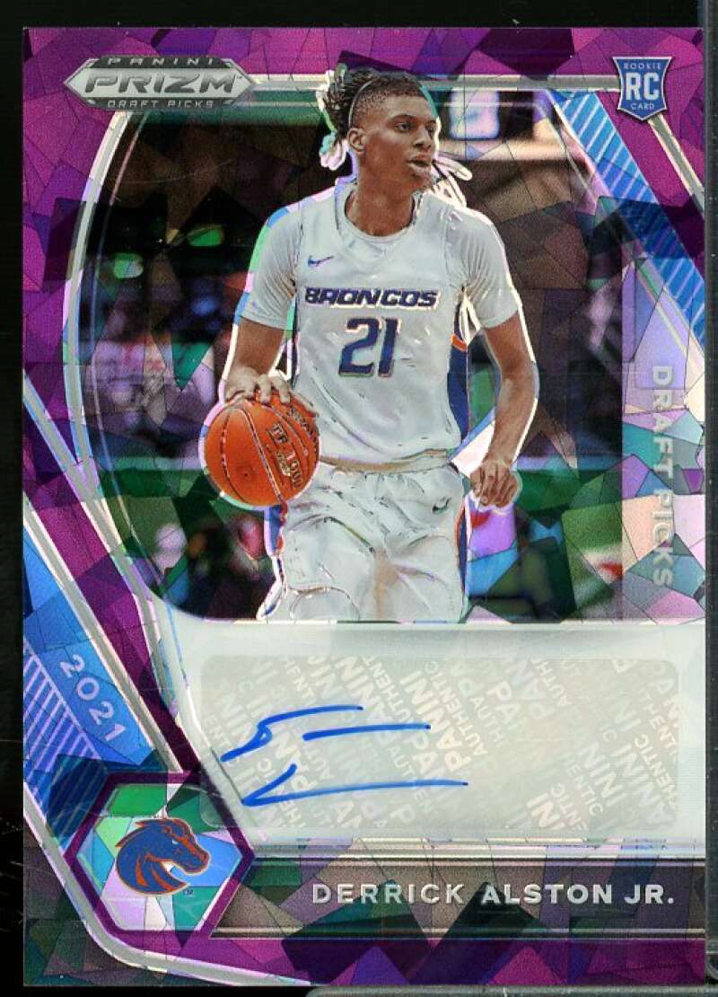 Derrick Alston Jr. 2021-22 Panini Prizm Draft Picks Autographs Purple Ice #45  Image 1