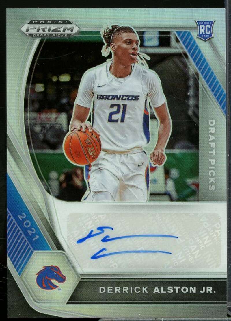 Derrick Alston Jr. 2021-22 Panini Prizm Draft Pick Autographs Prizms Silver #45  Image 1