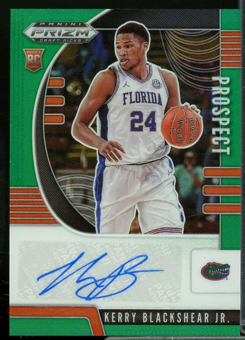 Kerry Blackshear 2020-21 Panini Prizm Draft Picks Prospect Autographs Green #67  Image 1