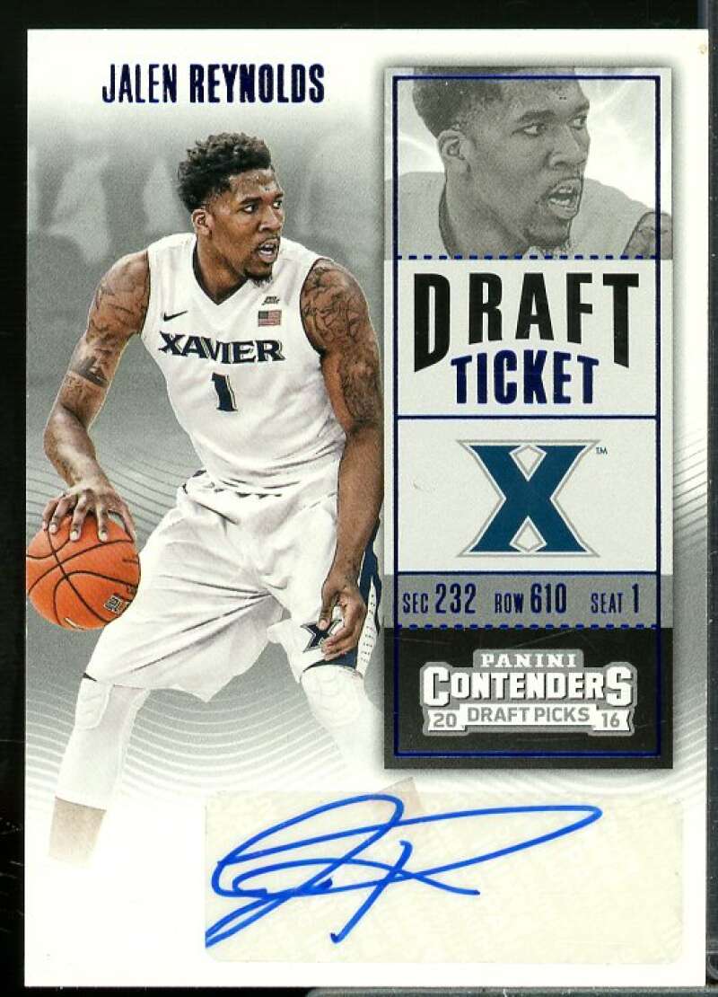 Jalen Reynolds AU 2016-17 Panini Contenders Draft Picks Draft Blue Foil #142A  Image 1