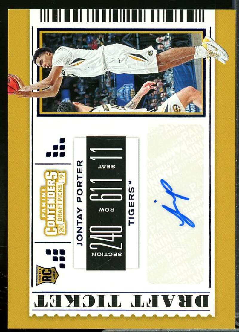 Jontay Porter AU 2019-20 Panini Contenders Draft Picks Ticket Blue Foil #73  Image 1