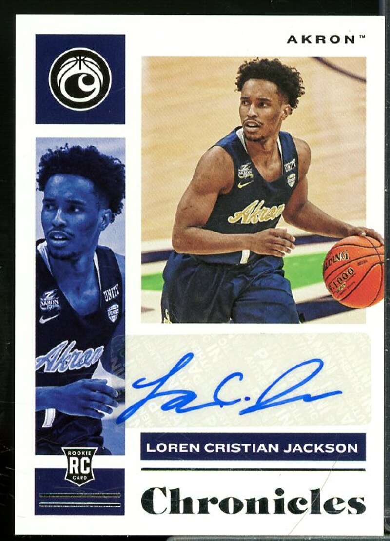 Loren Cristian Jackson 2021-22 Panini Chronicles Draft Rookie Signatures #28  Image 1