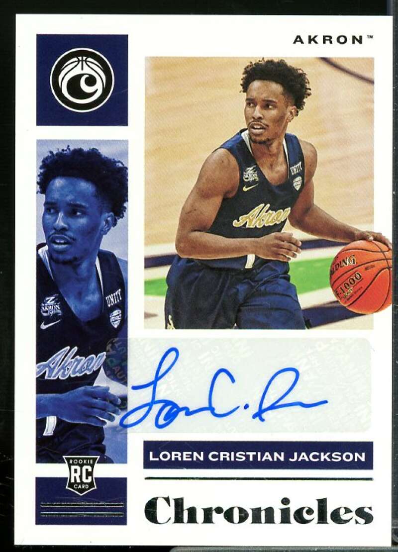 Loren Cristian Jackson 2021-22 Panini Chronicles Draft Rookie Signatures #28  Image 1