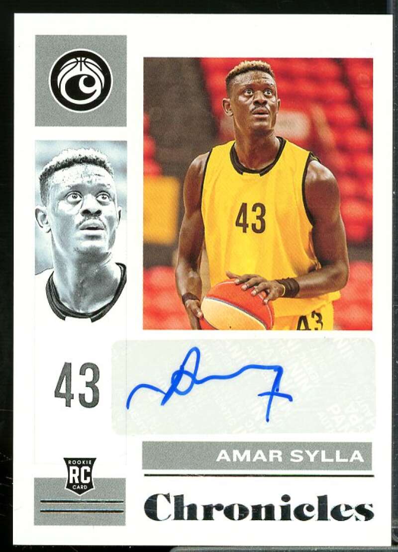 Amar Sylla 2021-22 Panini Chronicles Draft Pick Chronicles Rookie Signatures #4  Image 1