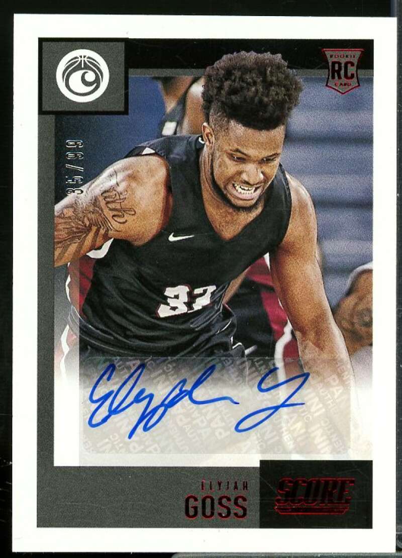 Elyjah Goss 2021-22 Panini Chronicles Draft Pick Score Rookie Autograph Red #24  Image 1