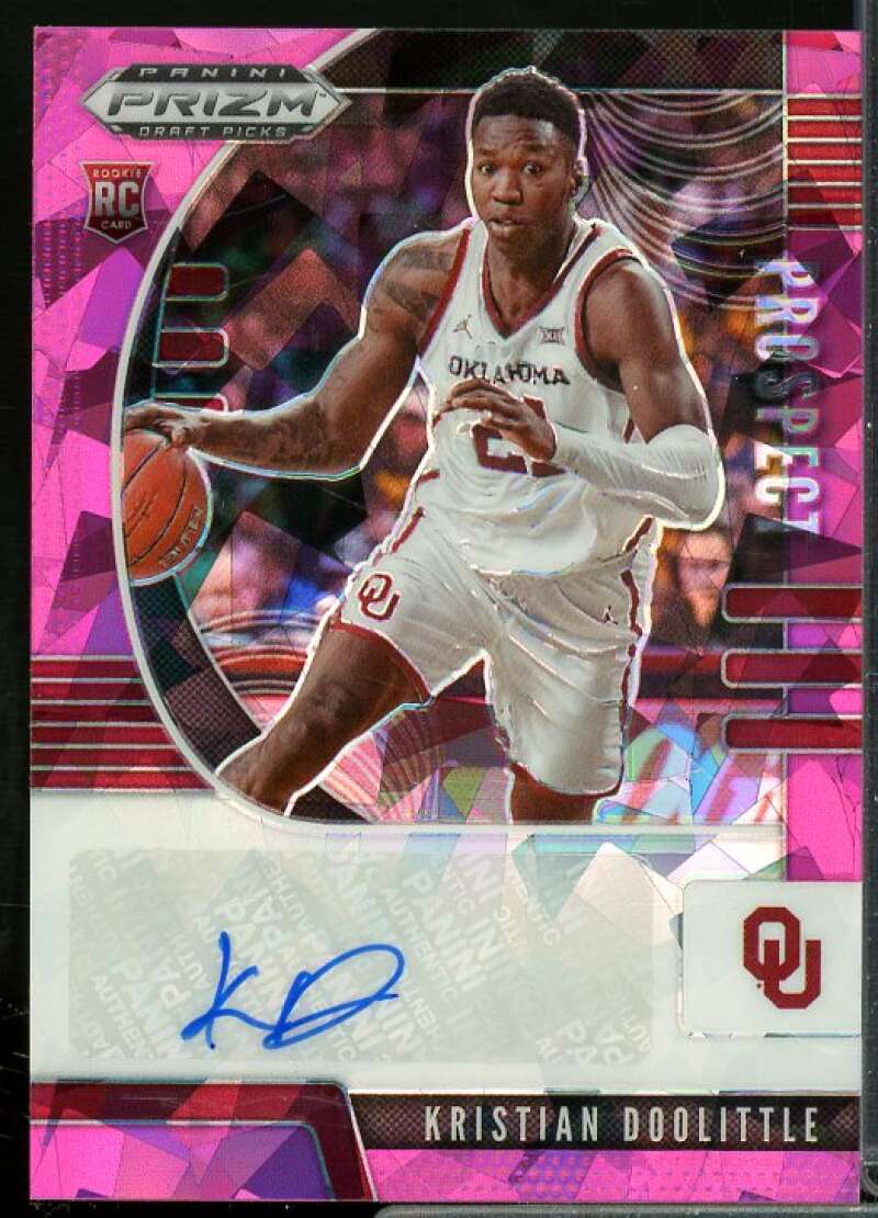 Kristian Doolittle 2020-21 Panini Prizm Draft Prospect Autographs Pink Ice #75  Image 1