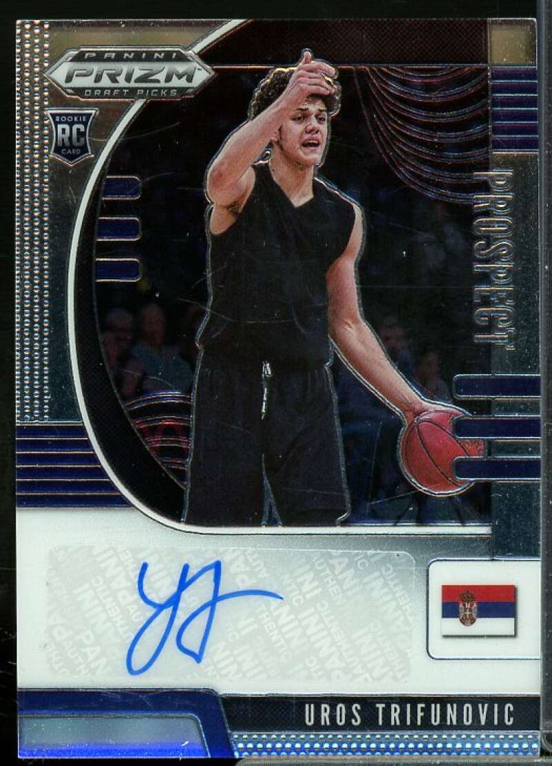 Uros Trifunovic Rookie 2020-21 Panini Prizm Draft Picks Prospect Autographs #90  Image 1