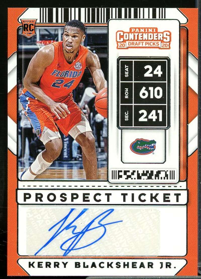 Kerry Blackshear Jr. AU Rookie Card 2020-21 Panini Contenders Draft Picks #135  Image 1