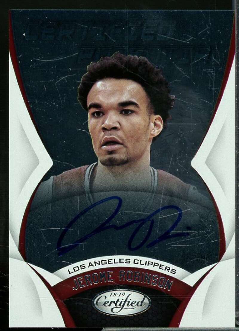 Jerome Robinson Rookie 2018-19 Certified Certified Potential Autographs #13  Image 1