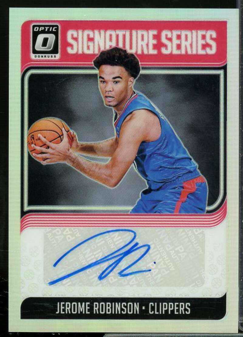 Jerome Robinson Card 2018-19 Donruss Optic Rated Rookies Signatures Holo #152  Image 1