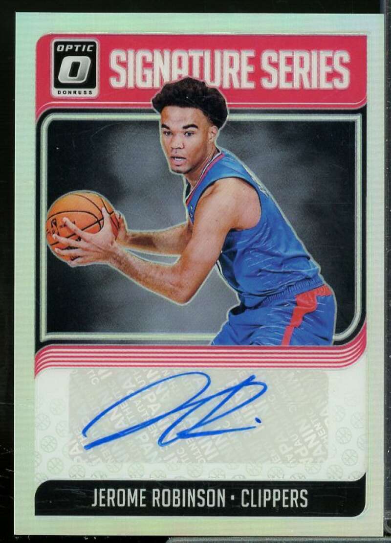 Jerome Robinson Card 2018-19 Donruss Optic Rated Rookies Signatures Holo #152  Image 1