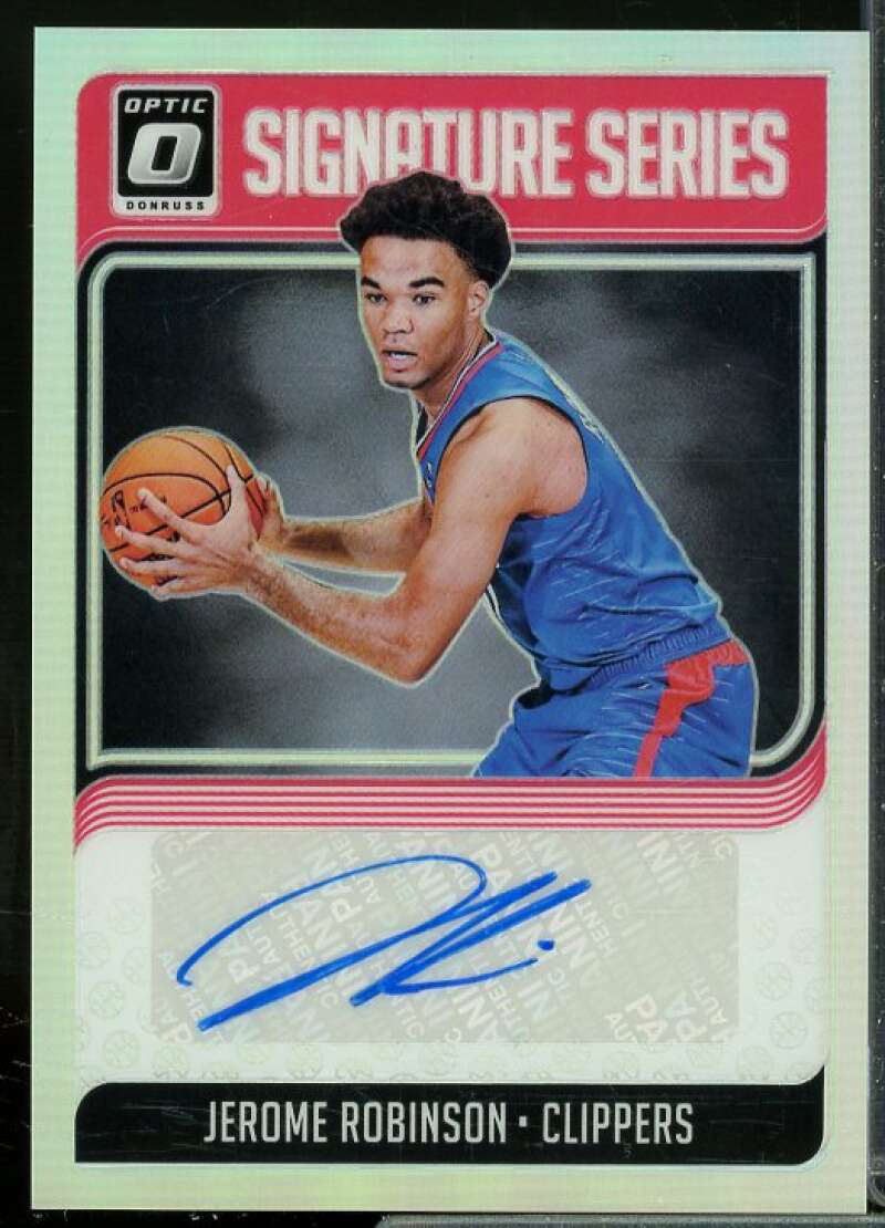 Jerome Robinson Card 2018-19 Donruss Optic Rated Rookies Signatures Holo #152  Image 1