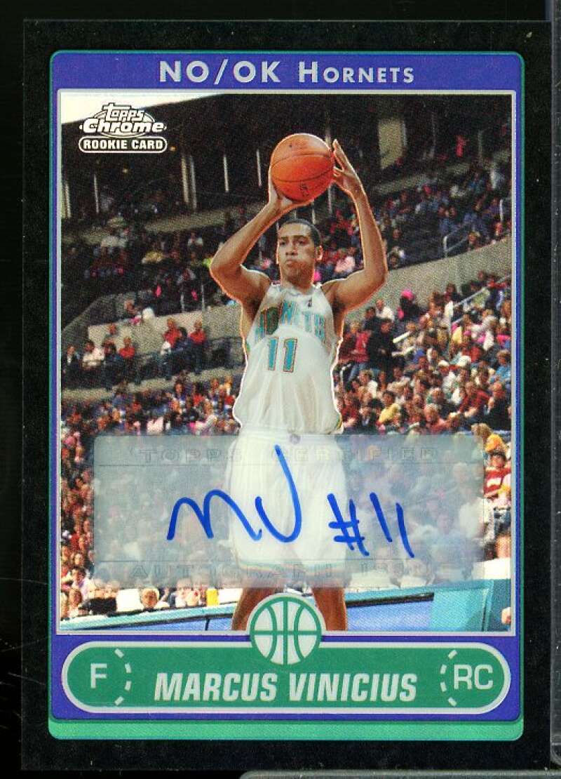 Marcus Vinicius F Rookie 2006-07 Topps Chrome Autographs Refractors Black #165  Image 1