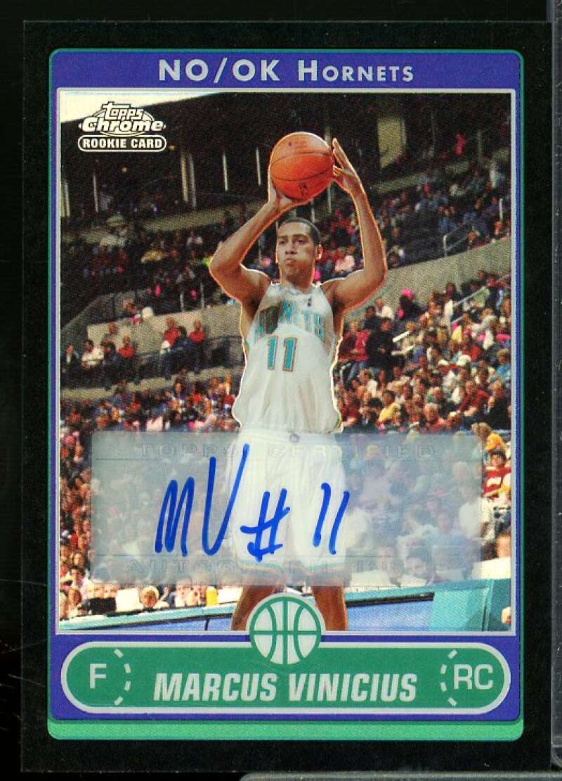 Marcus Vinicius F Rookie 2006-07 Topps Chrome Autographs Refractors Black #165  Image 1