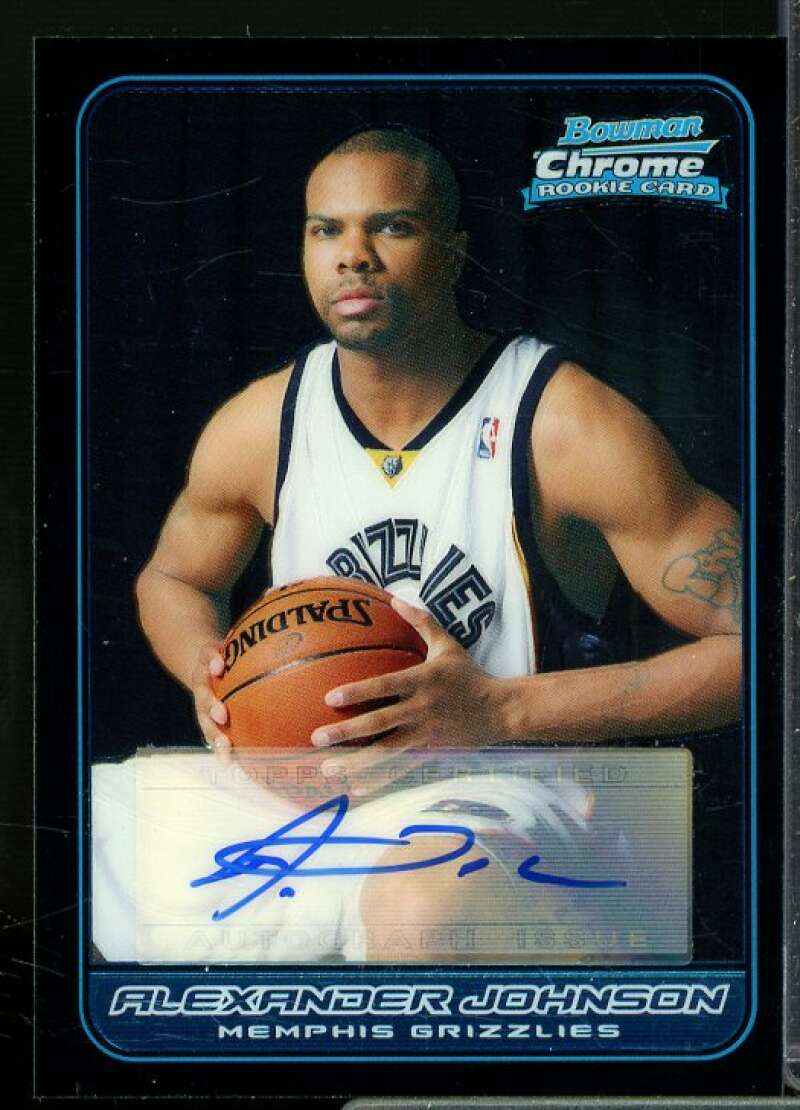 Alexander Johnson C AU Rookie Card 2006-07 Bowman Chrome #142  Image 1