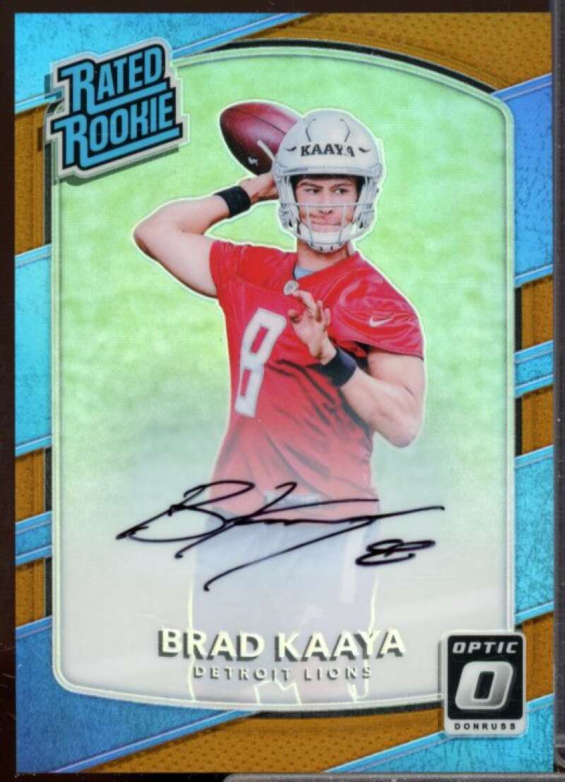 Brad Kaaya Rookie Card 2017 Donruss Optic Rated Rookies Autographs Bronze #173  Image 1