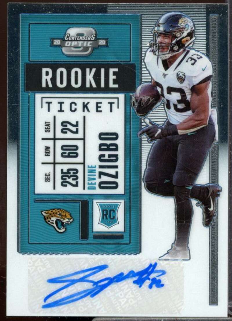 Devine Ozigbo AU Rookie Card 2020 Panini Contenders Optic #198  Image 1