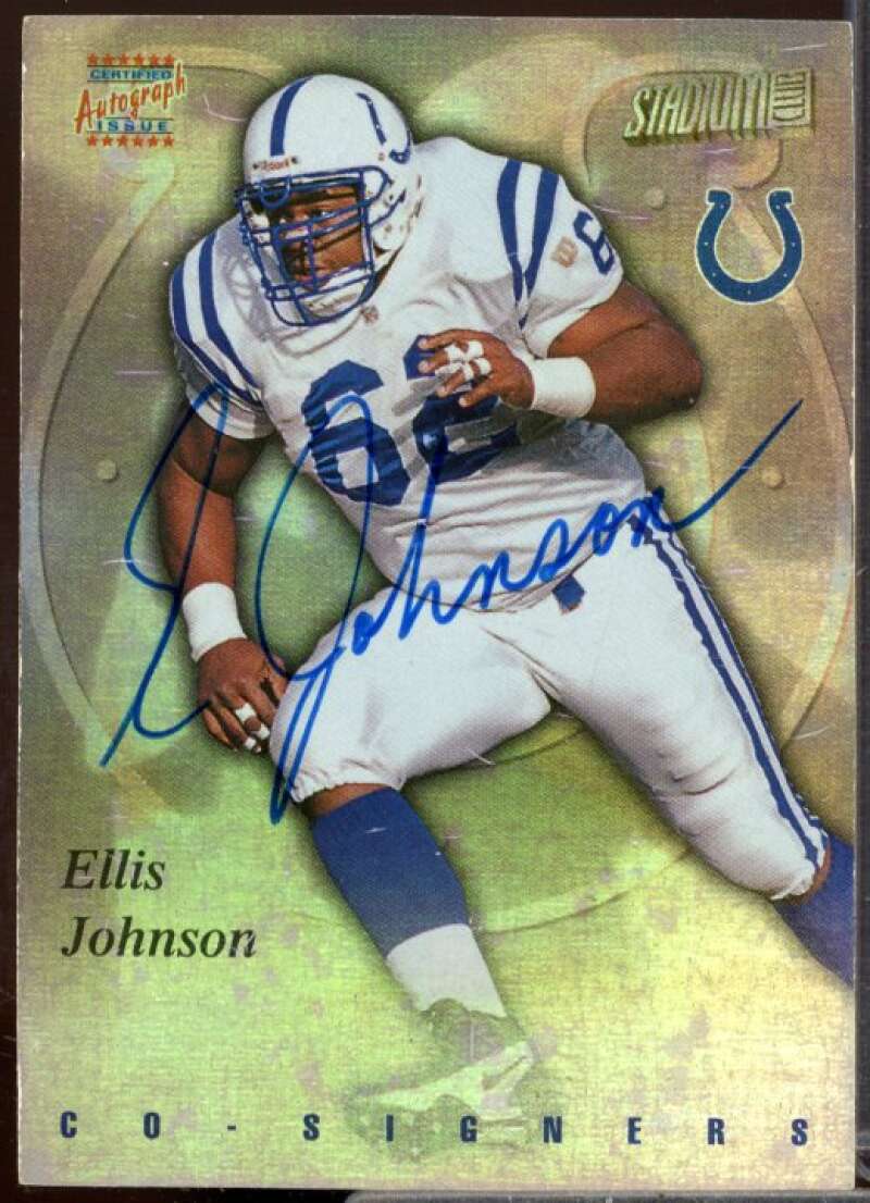 Ellis Johnson LB/Kent Graham Card 1997 Stadium Club Co-Signers #CO87  Image 1