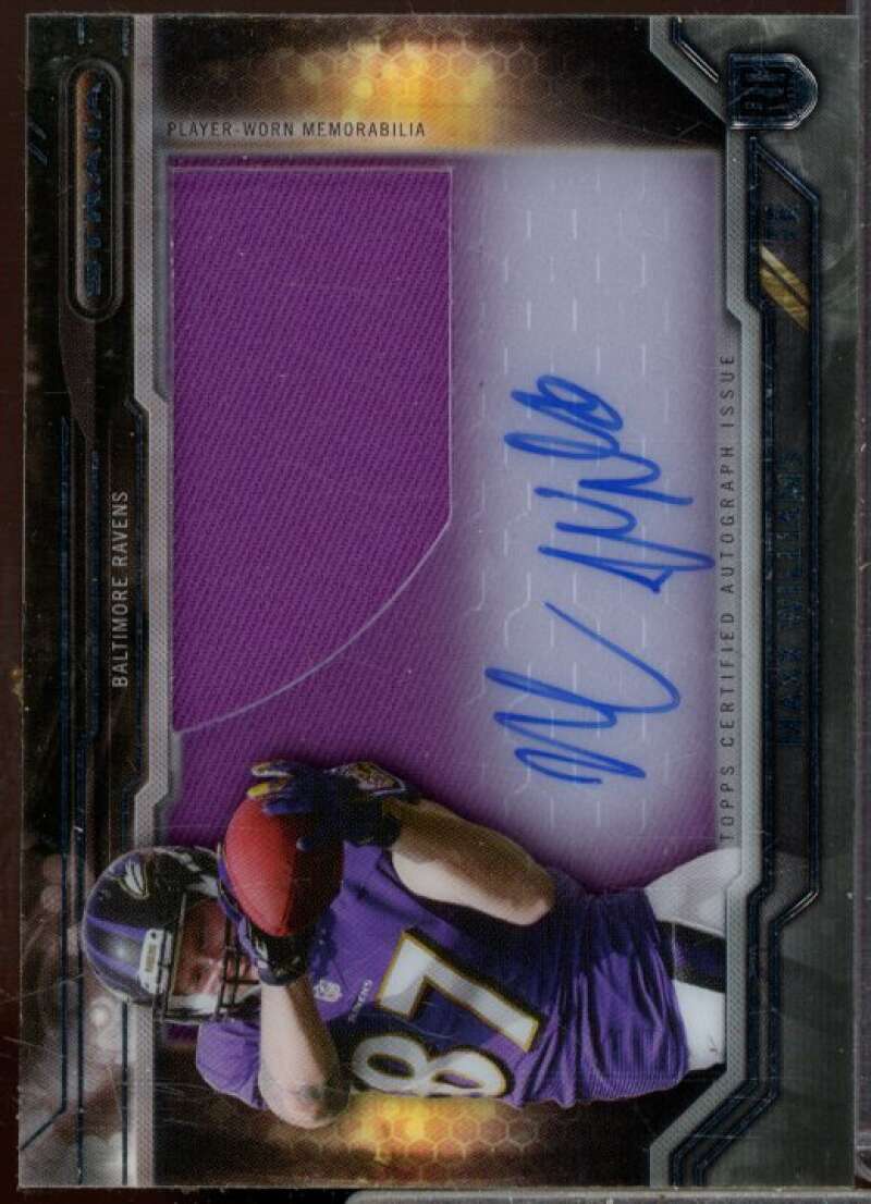 Maxx Williams Rookie 2015 Topps Strata Clear Cut Rookie Relic Autograph #CCAPMW  Image 1