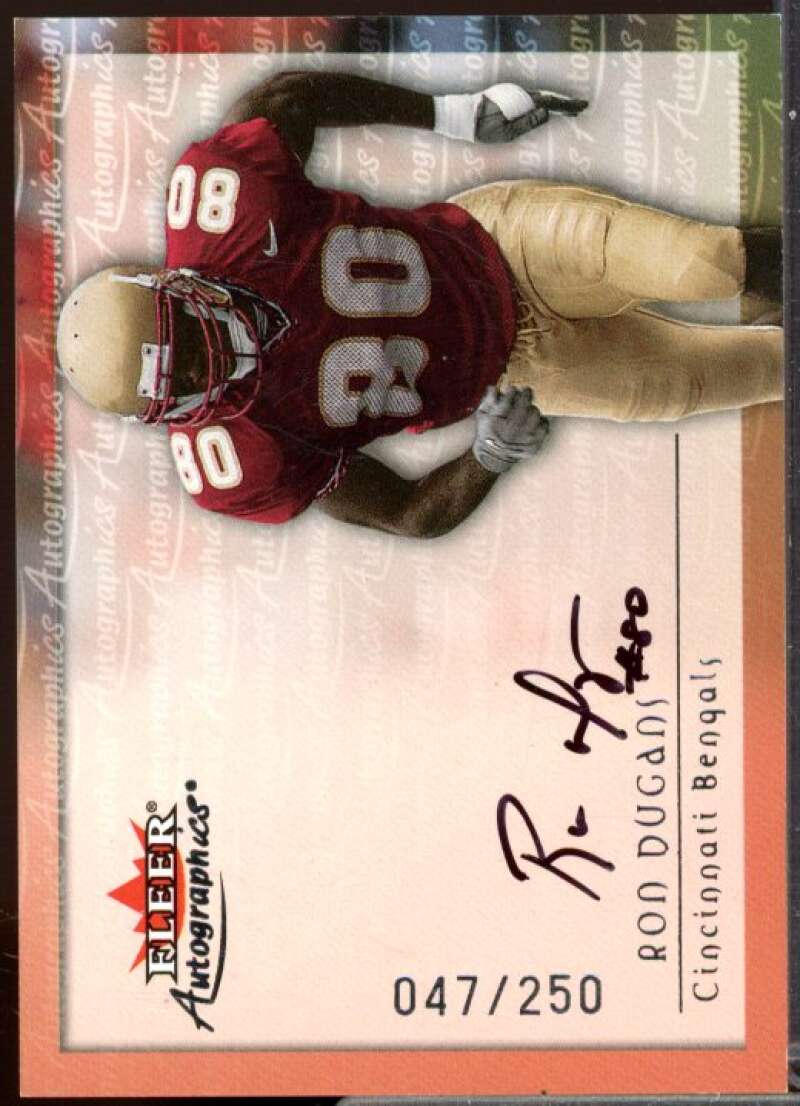 Ron Dugans Rookie Card 2000 Fleer Tradition Autographics #39  Image 1