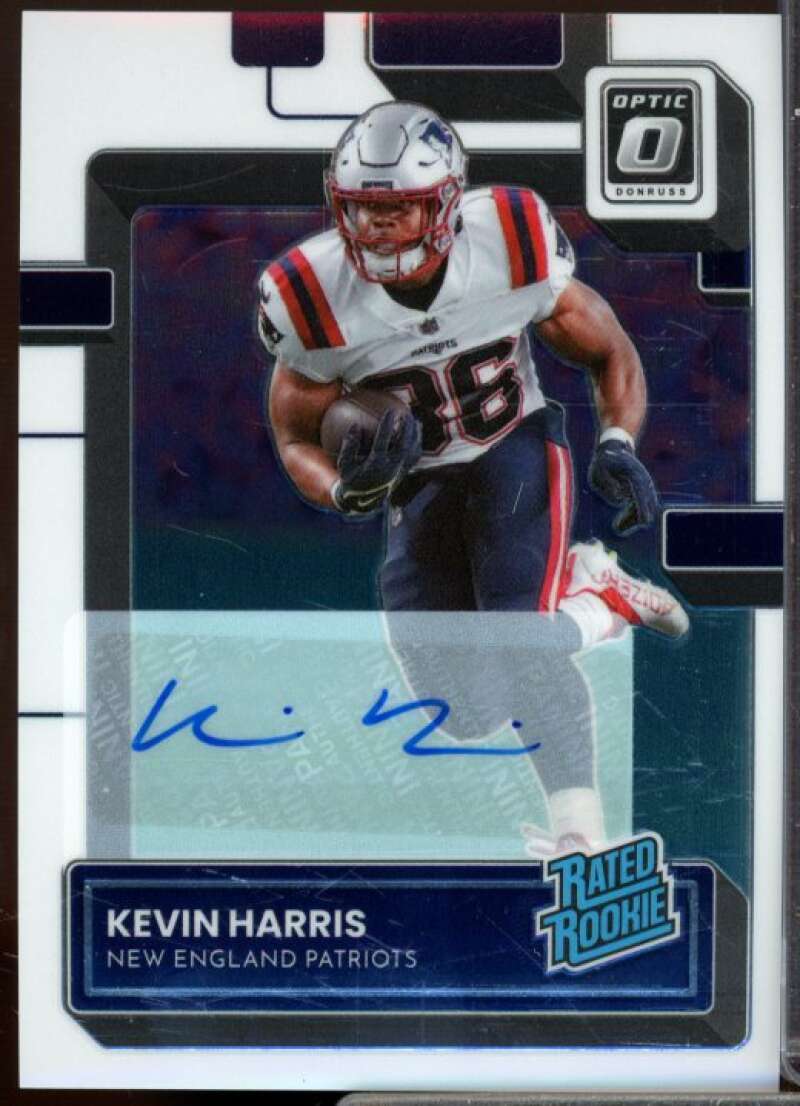 Kevin Harris Rookie Card 2022 Donruss Optic Rated Rookies Autographs #283  Image 1