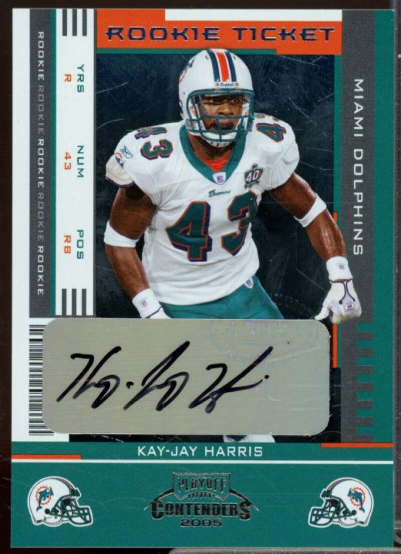 Kay-Jay Harris AU Rookie Card 2005 Playoff Contenders #148  Image 1