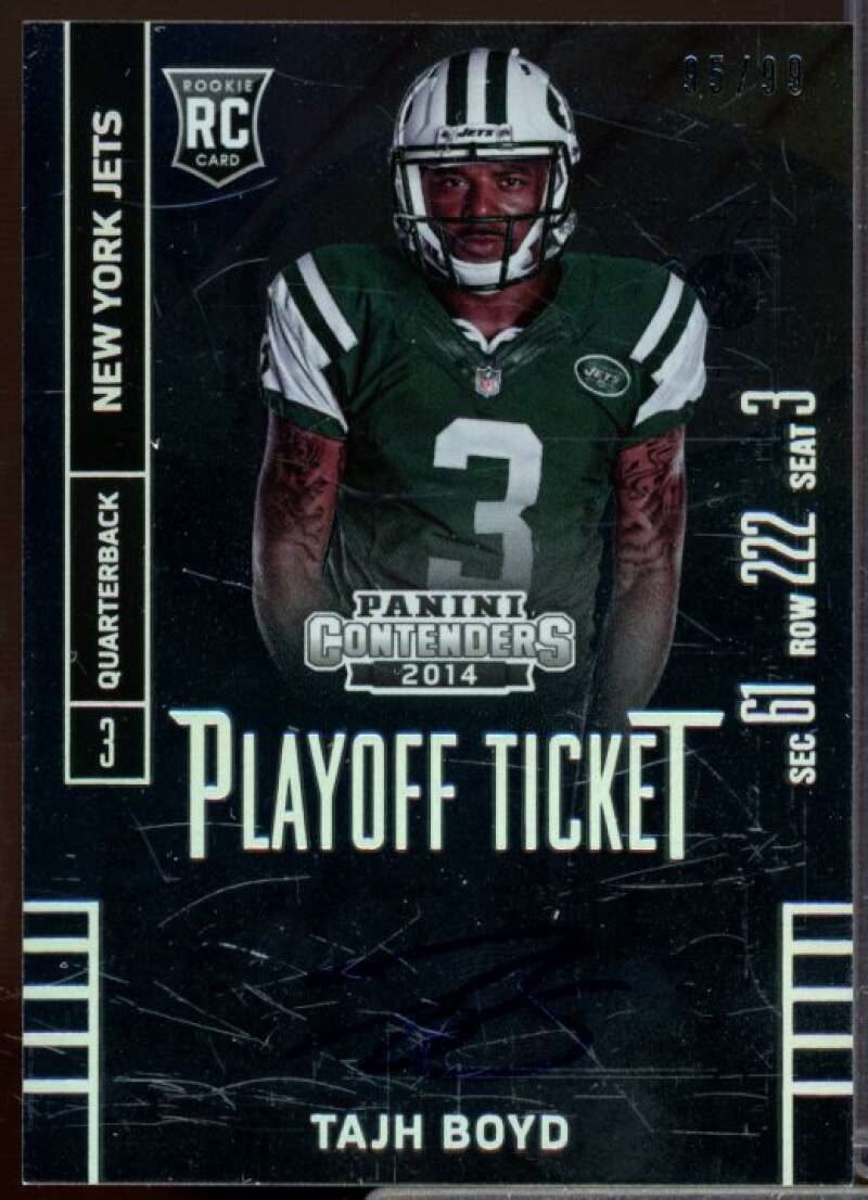 Tajh Boyd AU/99 Rookie Card 2014 Panini Contenders Playoff Ticket #229  Image 1