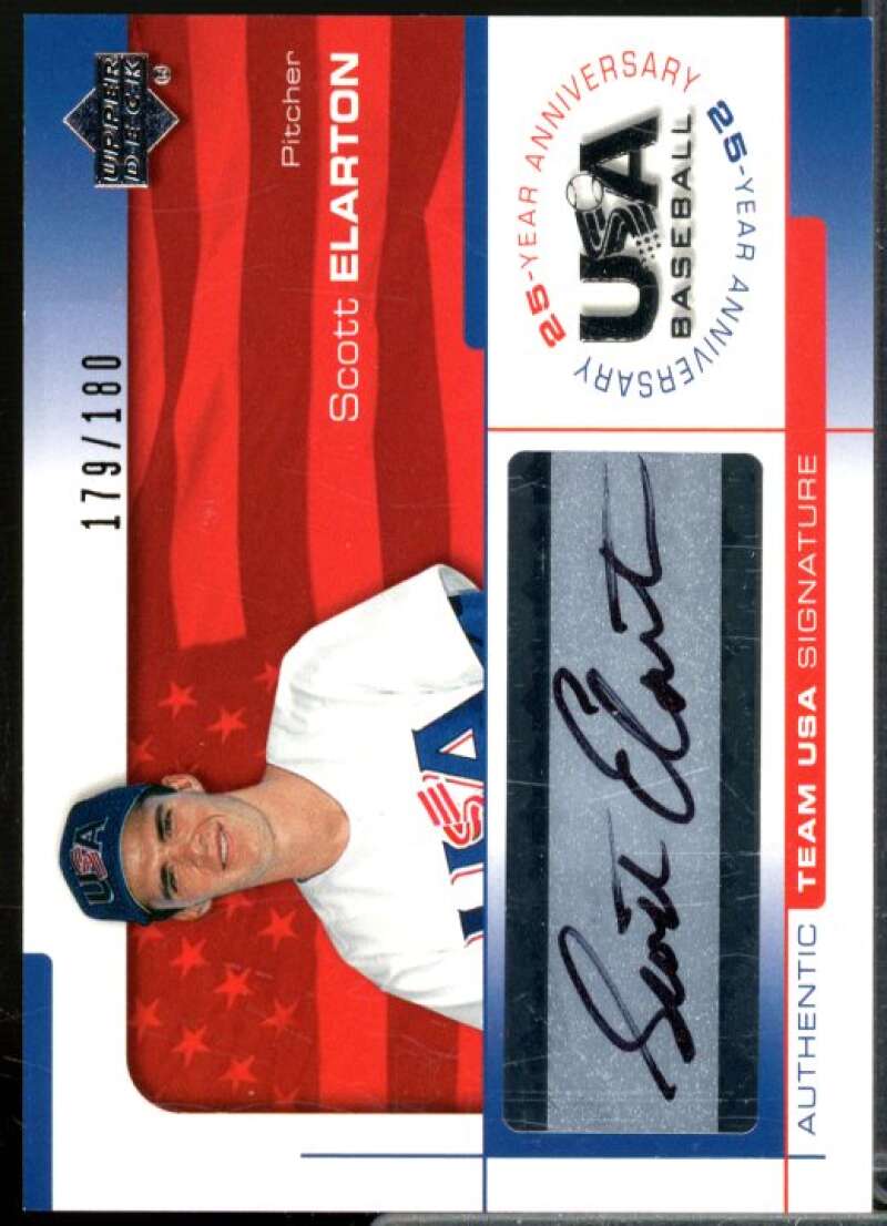 Scott Elarton/180 2004 USA Baseball 25th Anniversary Signatures Black Ink #ELAR  Image 1