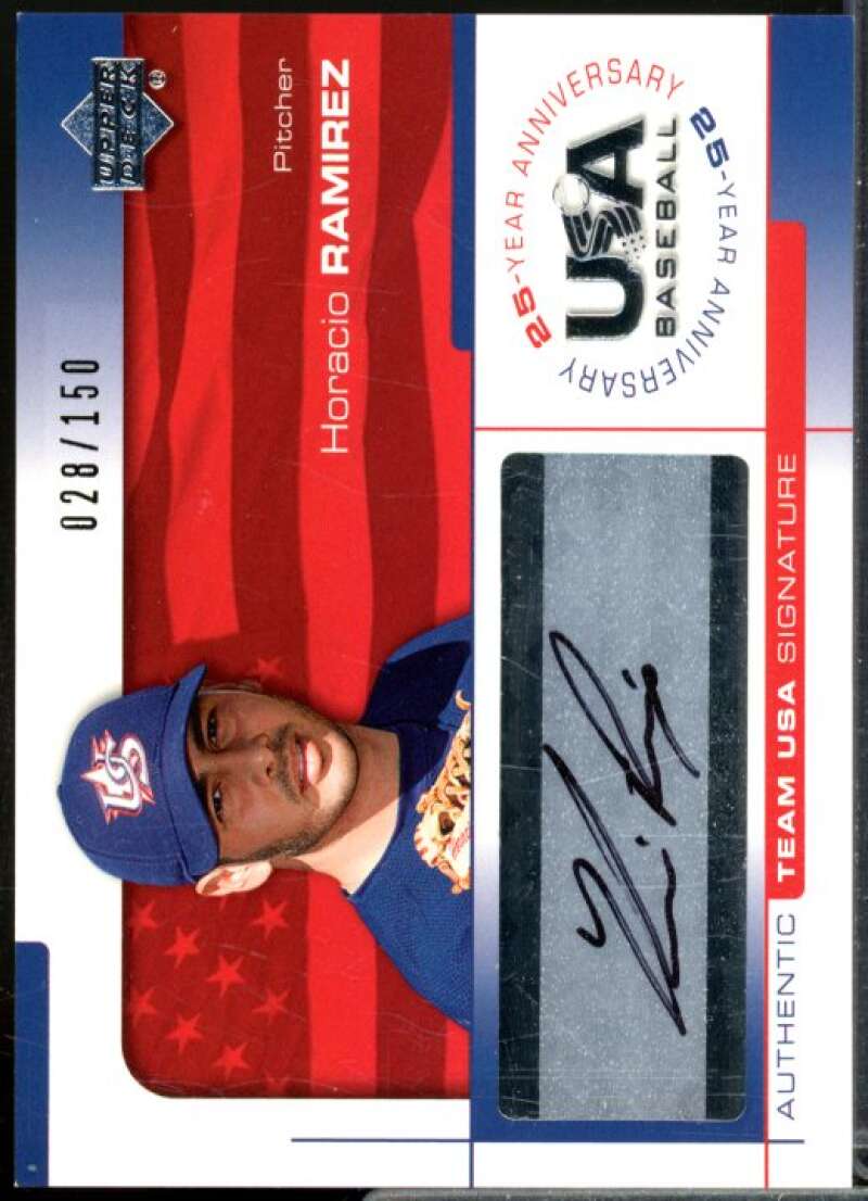 Horacio Ramirez/150 2004 USA Baseball 25th Anniversary Signature Black Ink #RAM  Image 1