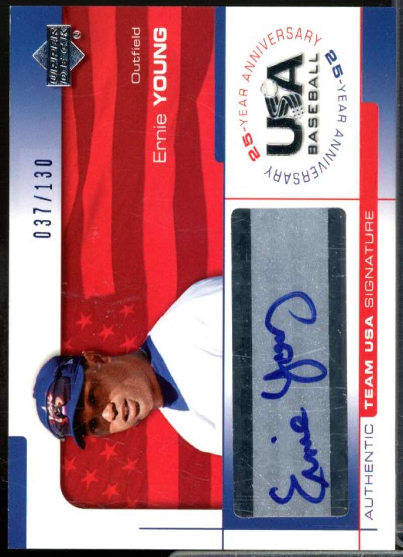 Ernie Young/130 2004 USA Baseball 25th Anniversary Signatures Blue Ink #YOUN  Image 1