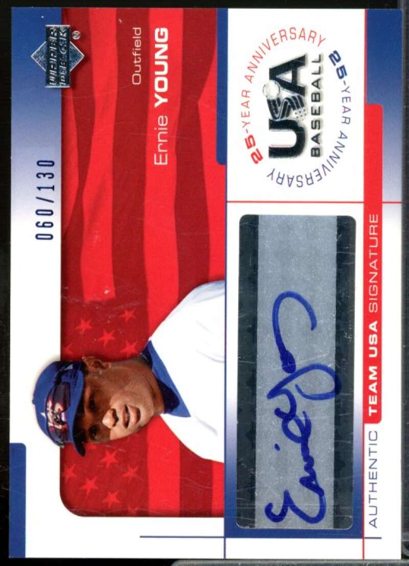 Ernie Young/130 2004 USA Baseball 25th Anniversary Signatures Blue Ink #YOUN  Image 1