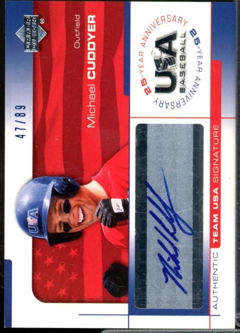 Michael Cuddyer/89 2004 USA Baseball 25th Anniversary Signatures Blue Ink #CUD  Image 1