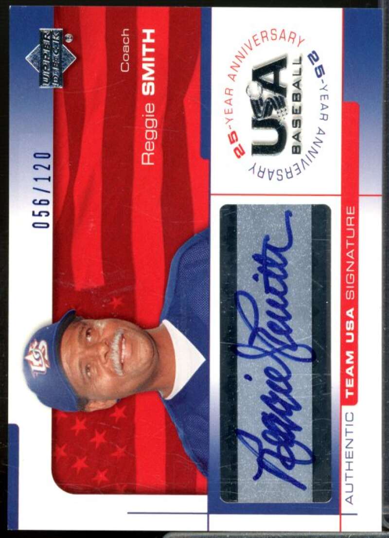 Reggie Smith/120 2004 USA Baseball 25th Anniversary Signatures Blue Ink #SMI  Image 1