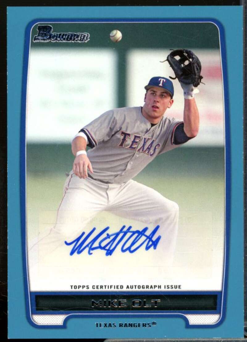 Mike Olt Rookie Card 2012 Bowman Prospect Autographs Blue #MO  Image 1