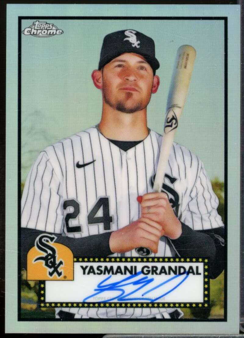 Yasmani Grandal Rookie 2021 Topps Chrome Platinum Anniversary Autographs #PAYG  Image 1