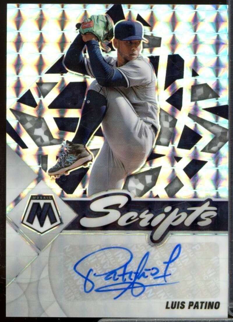 Luis Patino Rookie Card 2022 Panini Mosaic Scripts #59  Image 1