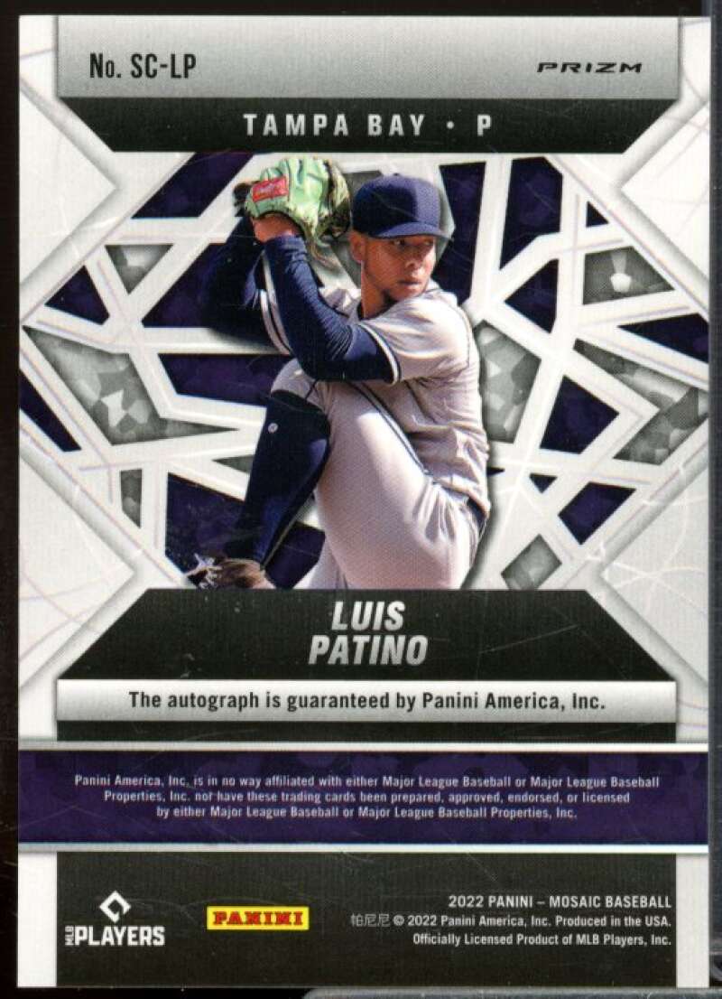 Luis Patino Rookie Card 2022 Panini Mosaic Scripts #59  Image 2