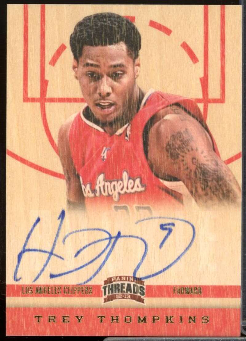 Trey Thompkins AU Rookie Card 2012-13 Panini Threads #181  Image 1