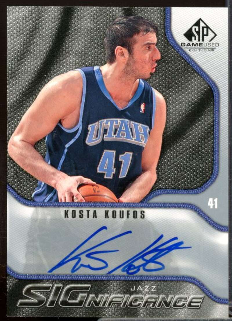 Kosta Koufos Rookie Card 2009-10 SP Game Used SIGnificance #SKK  Image 1